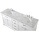 Americana 72 X 22 X 35 inch White Vanity Sink Set