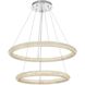 Bowen 2 Light 35.5 inch Chrome Chandelier Ceiling Light