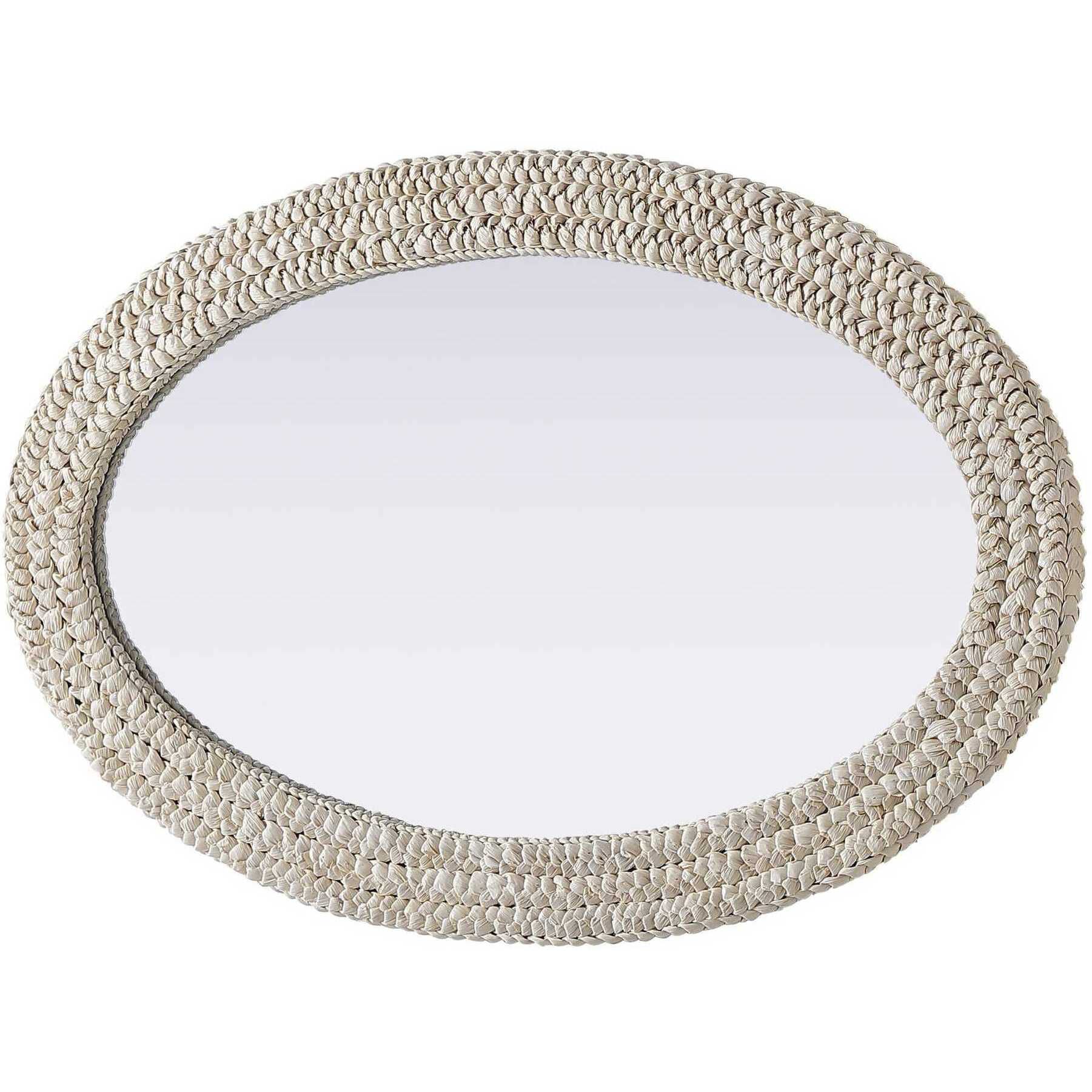 Marlowe 42 X 30 inch Linen White Mirror