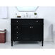Park Avenue 40 X 22 X 35 inch Black Vanity Sink Set