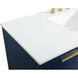Blake 48 X 22 X 34 inch Blue Vanity Sink Set