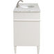 Park Avenue 48 X 35 inch White with Carrara White Marble Vanity Set