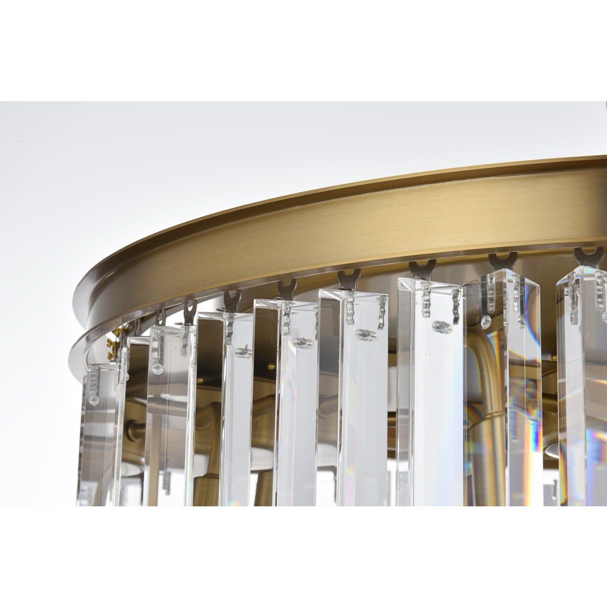 Sydney 8 Light 26 inch Satin Gold Chandelier Ceiling Light in Clear