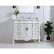 Oakland 42 X 22 X 36 inch Antique White Vanity Sink Set