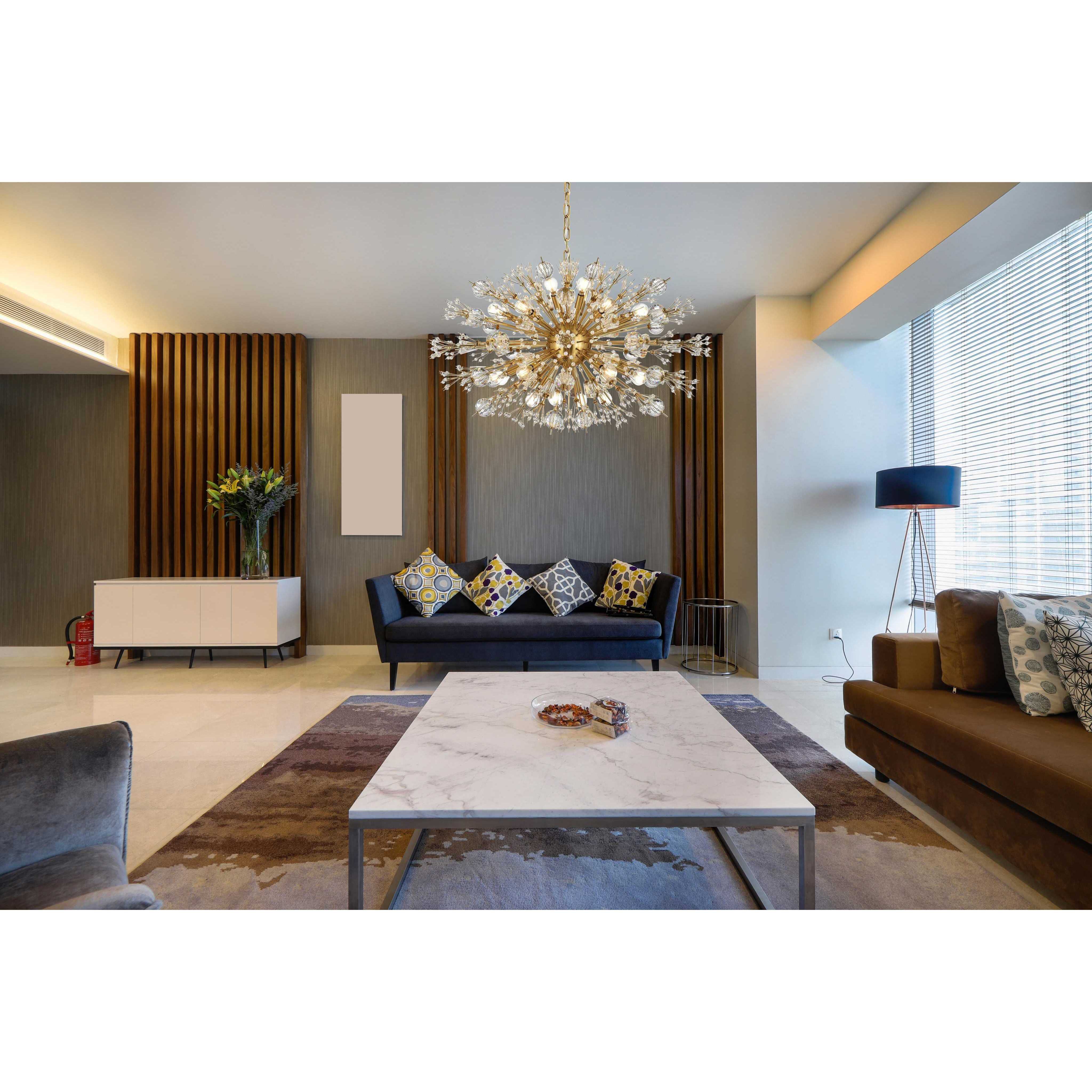 Vera 24 Light 23 inch Gold Pendant Ceiling Light in Satin Gold