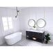 Metropolis 60 X 22 X 34 inch Black Vanity Sink Set