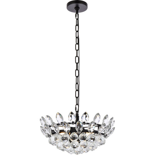 Emilia 3 Light 16 inch Black Pendant Ceiling Light