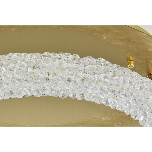 Bowen 1 Light 18 inch Satin Gold Flush Mount Ceiling Light