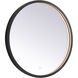 Pier 21 X 21 inch Black LED Mirror