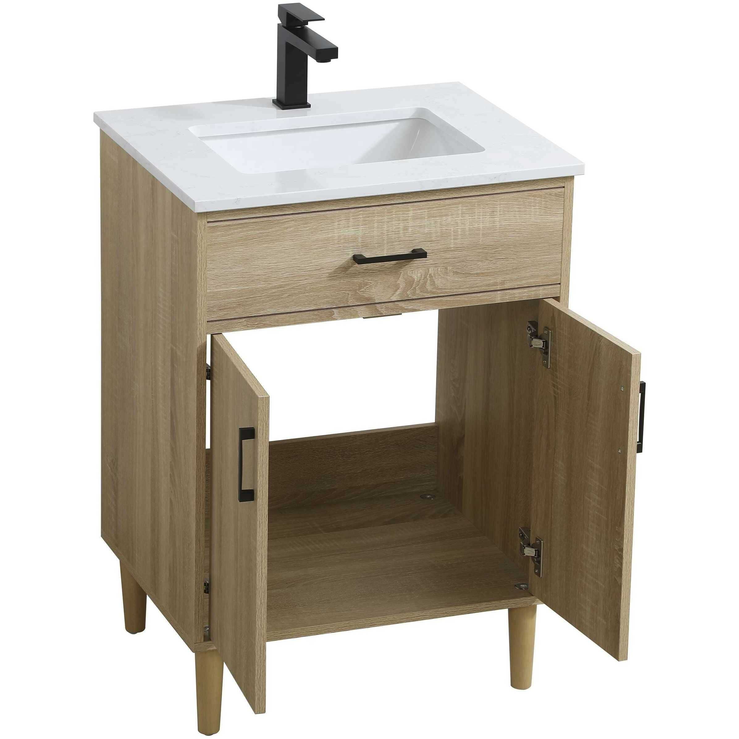 Chandler 24 X 34 inch Mango Wood Bathroom Vanity Cabinet