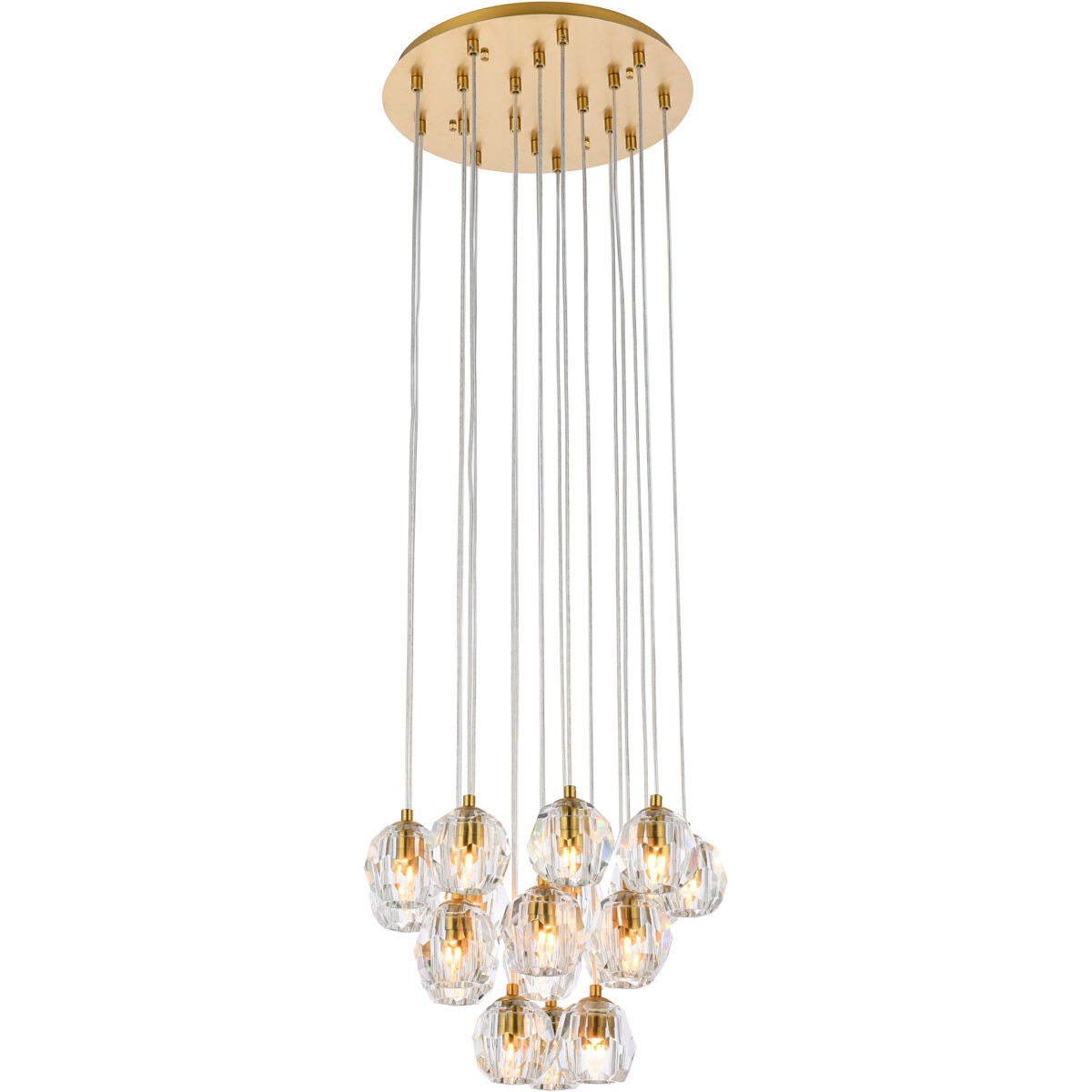 Eren 18 Light 15 inch Gold Pendant Ceiling Light