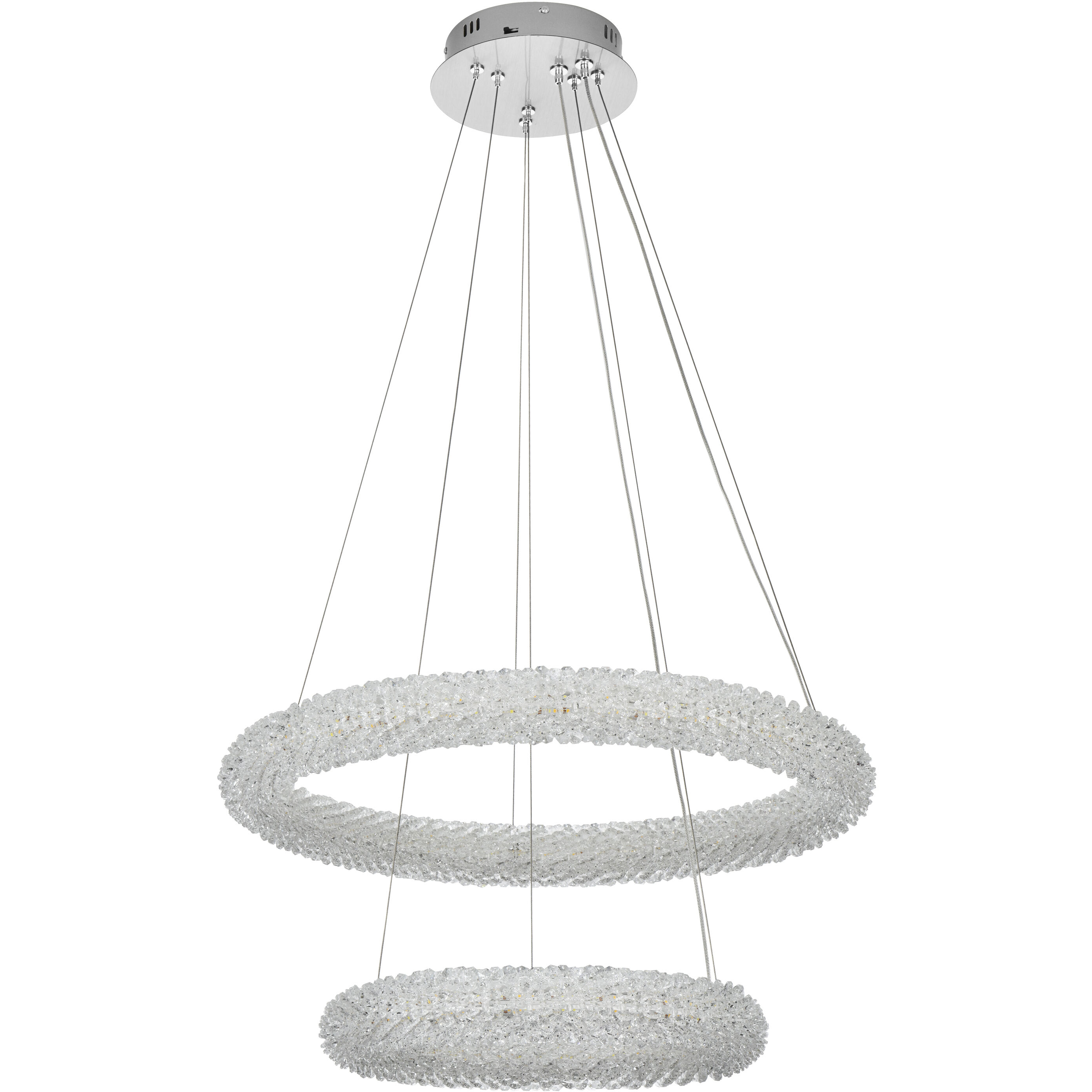 Bowen 2 Light 24 inch Chrome Chandelier Ceiling Light
