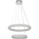 Bowen 2 Light 24 inch Chrome Chandelier Ceiling Light