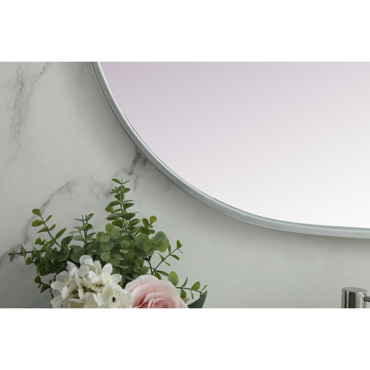 Asha 48 X 24 inch Silver Mirror in 24 x 48