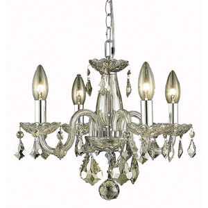 Rococo 4 Light 15 inch Golden Shadow Dining Chandelier Ceiling Light