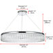 Rune 1 Light 32 inch Chrome Chandelier Ceiling Light
