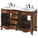 Danville 54 X 36 inch Teak Bathroom Vanity Cabinet