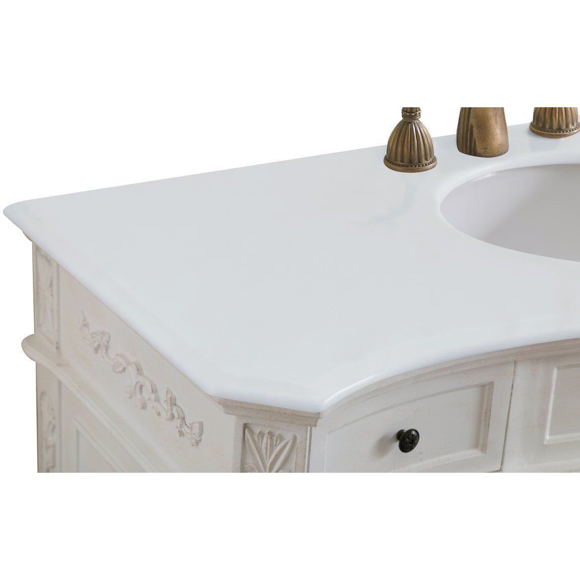 Danville 48 X 21 X 36 inch Antique White Vanity Sink Set