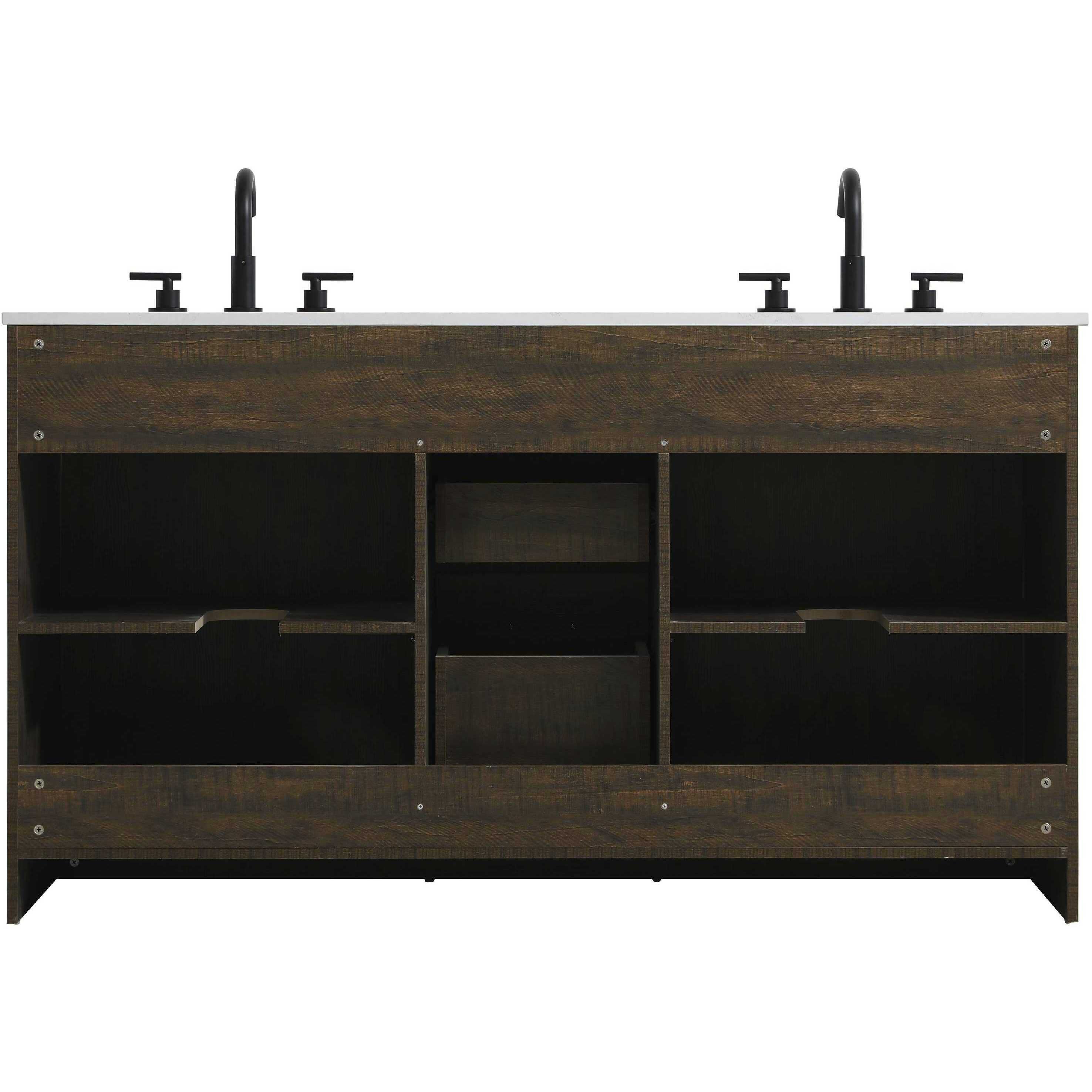 Austin 60 X 34 inch Expresso Bathroom Vanity Cabinet