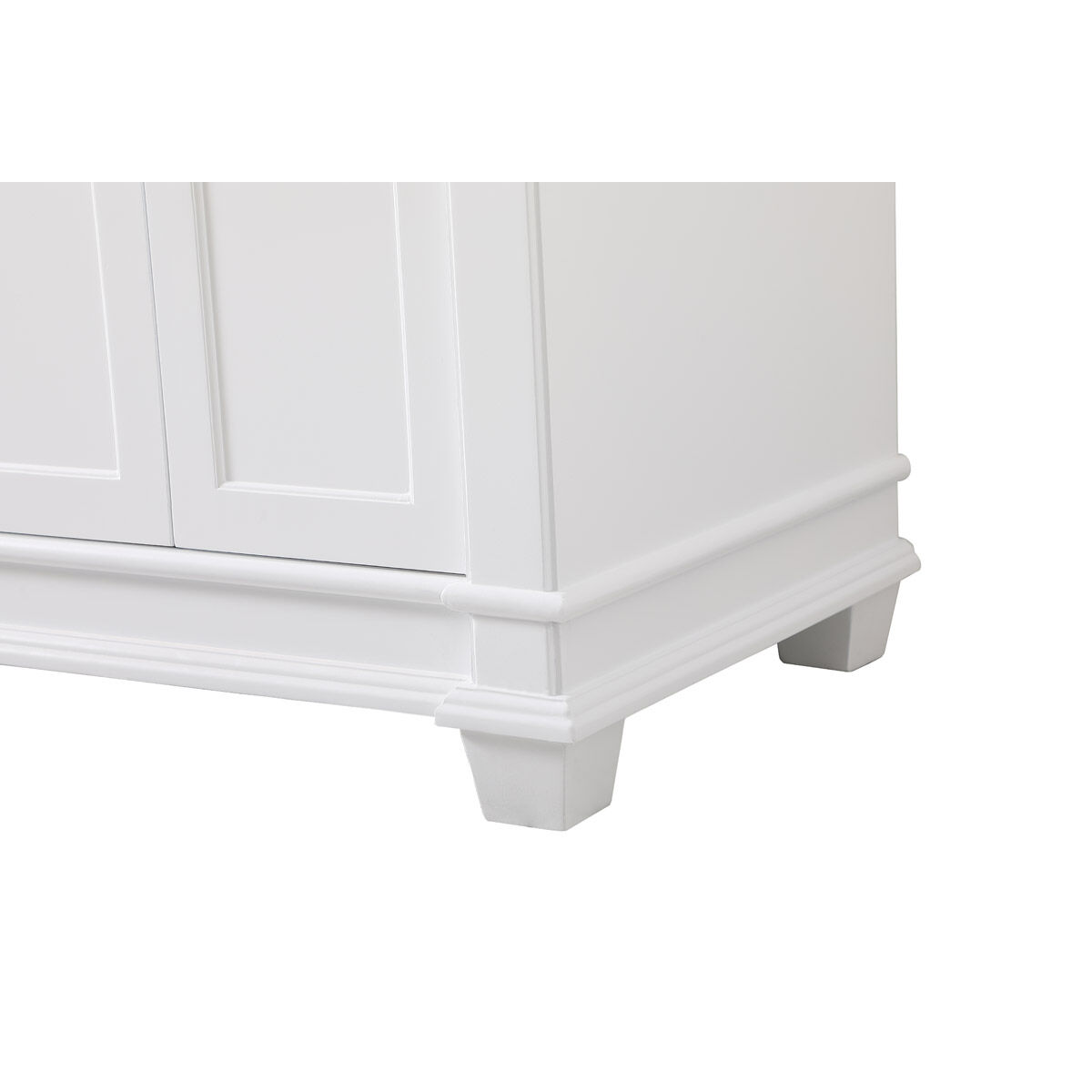 Wesley 60 X 21.5 X 35 inch White Vanity Sink Set