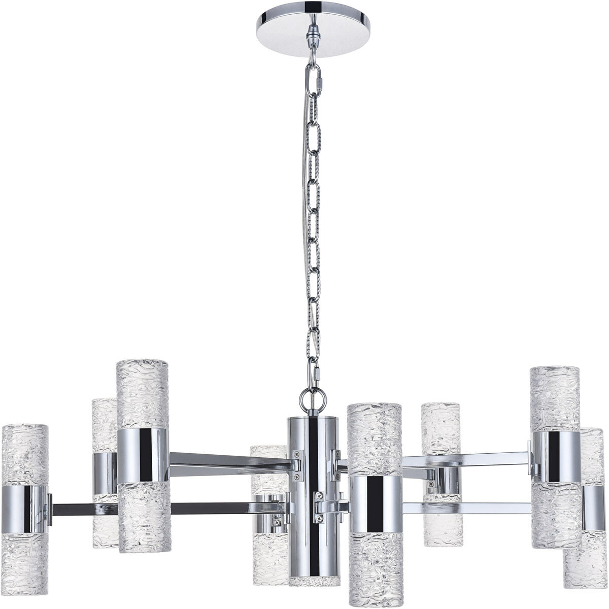 Vega LED 32 inch Chrome Pendant Ceiling Light