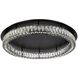 Monroe 1 Light 33 inch Black Flush Mount Ceiling Light