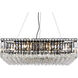 Maxime 12 Light 28 inch Black and Clear Chandelier Ceiling Light in Royal Cut