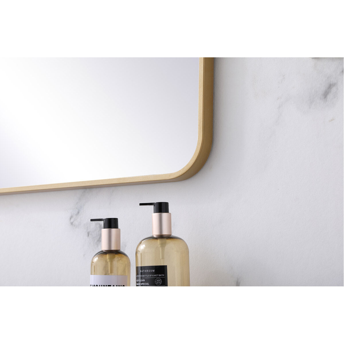 Evermore 36 X 22 inch Brass Mirror