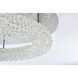 Bowen 1 Light 18 inch Chrome Flush Mount Ceiling Light