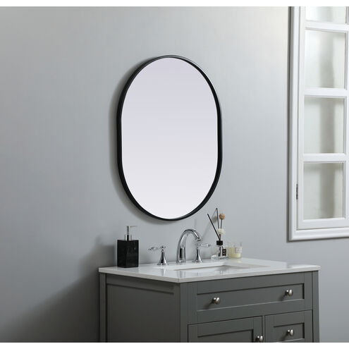 Asha 30 X 24 inch Black Mirror in 24 x 30