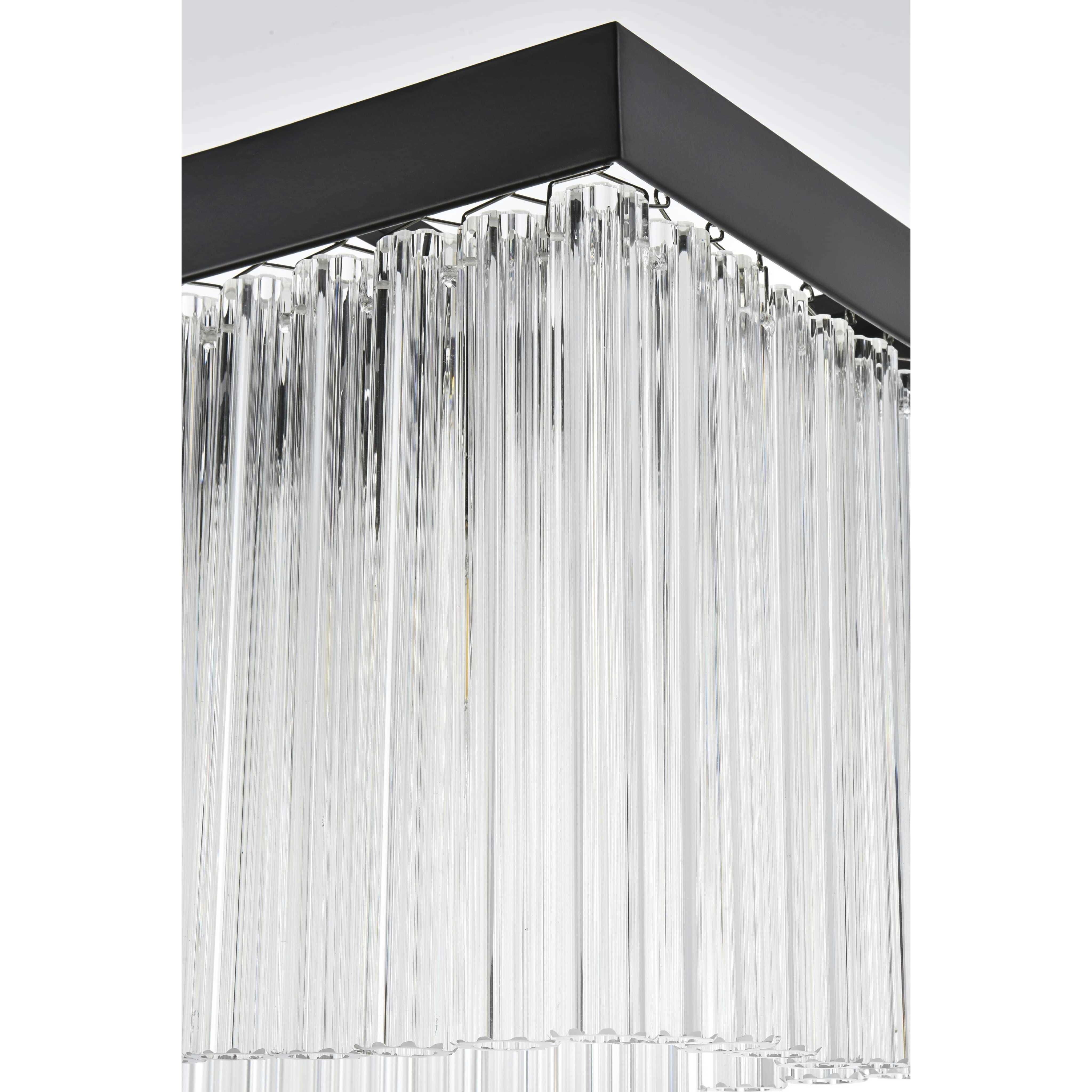 Harlow 6 Light 8 inch Black Chandelier Ceiling Light