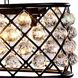 Madison 6 Light 40 inch Matte Black Island Pendant Ceiling Light in Clear, Urban Classic