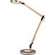 Illumen 35 inch 10.00 watt Champagne Gold LED Desk Lamp Portable Light, with USB Port