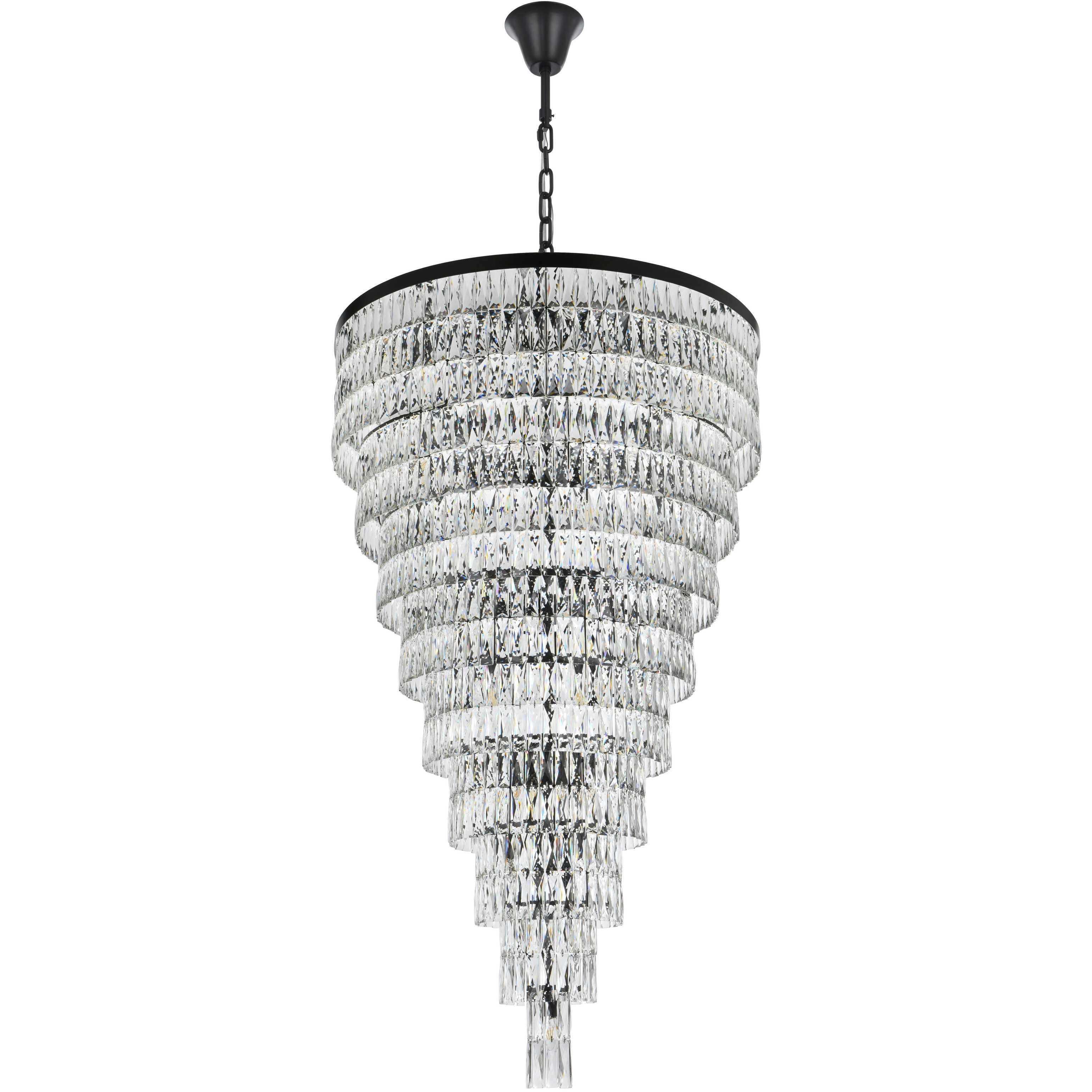 Josephine 61 Light 41 inch Black Chandelier Ceiling Light