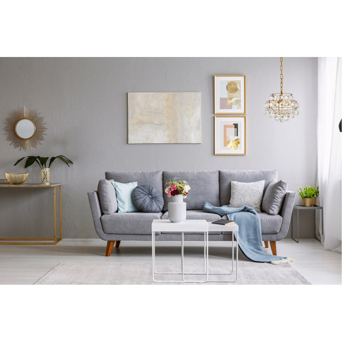 Savannah 3 Light 12 inch Brass Pendant Ceiling Light