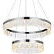 Linden 2 Light 22 inch Chrome Chandelier Ceiling Light