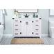 Grant 48 X 19 X 34 inch White Vanity Sink Set