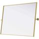Amoura 48 X 30 inch Brass Mirror