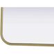 Remy 72 X 32 inch Brass Mirror