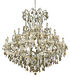 Maria Theresa 41 Light 52 inch Chrome Foyer Ceiling Light in Golden Teak