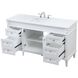Bennett 60 X 21 X 35 inch White Vanity Sink Set