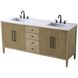 Blakely 72 X 34 inch Linen Oak Bathroom Vanity Cabinet