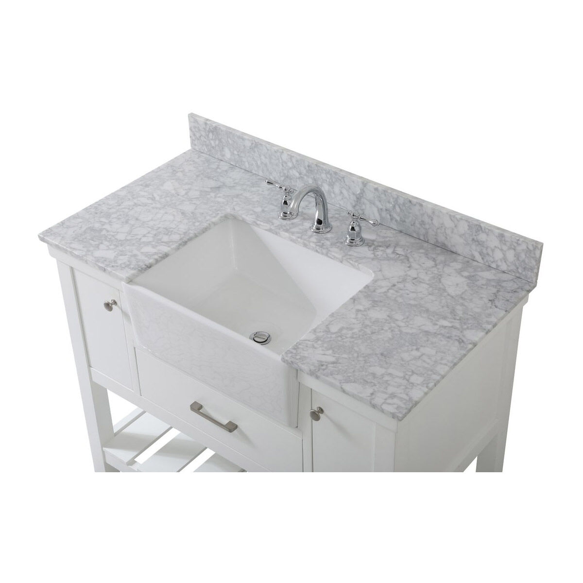 Clement 42 X 22 X 34 inch White Bathroom Vanity Cabinet