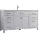 Lewis 60 X 22 X 34 inch Grey Vanity Sink Set