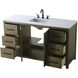 Alina 60 X 34 inch Hazel Oak Bathroom Vanity Cabinet
