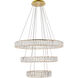 Monroe LED 32 inch Gold Pendant Ceiling Light