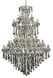 Maria Theresa 85 Light 72 inch Chrome Foyer Ceiling Light in Golden Teak