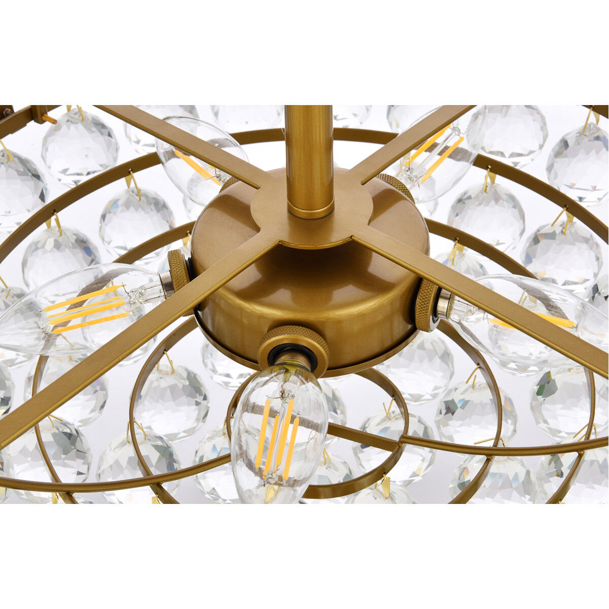 Emilia 5 Light 18 inch Brass Pendant Ceiling Light