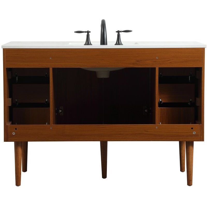Cyrus 48 X 22 X 34 inch Teak Vanity Sink Set