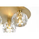 Graham 3 Light 12 inch Gold Flush Mount Ceiling Light